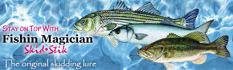 Stay on top with Fishin Magician Skid Stik, the original skidding lure.